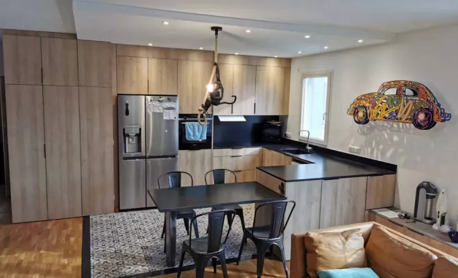 Travaux de conception de cuisine, Houilles, PROJET CONSTRUCTION