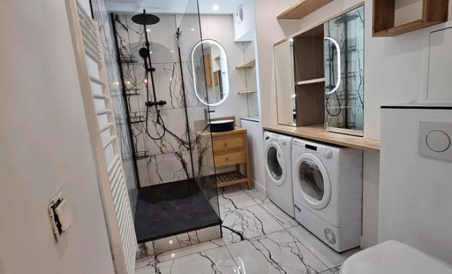 Travaux de construction de salle de bain, Houilles, PROJET CONSTRUCTION