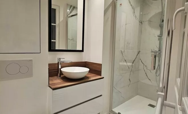 Travaux de construction de salle de bain, Houilles, PROJET CONSTRUCTION
